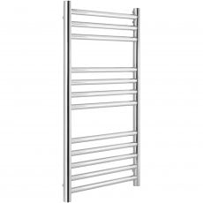 Heatwave Eversley Straight Ladder Towel Rail 800mm H x 400mm W - Polished Stainless Steel