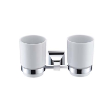 Heritage Chancery Double Tumbler and Holder - Chrome