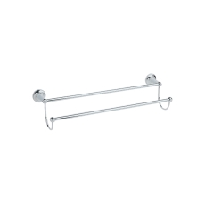 Heritage Clifton Double Towel Bar - Chrome