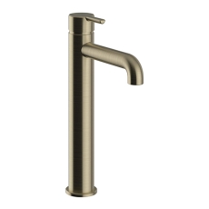 Heritage Dartmouth Tall Basin Mixer Tap - Brushed Brass