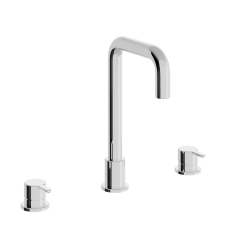 Heritage Dartmouth 3-Hole Basin Mixer Tap - Chrome