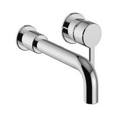 Heritage Dartmouth 2-Hole Wall Mounted Basin Mixer Tap - Chrome