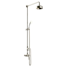 Heritage Dawlish Exposed Mixer Shower with Shower Kit + Fixed Head - Vintage Gold