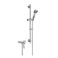Heritage Dawlish Exposed Mixer Shower with Shower Kit - Chrome