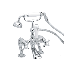 Heritage Dawlish Bath Shower Mixer Tap - Chrome