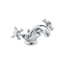 Heritage Dawlish Basin Mixer Tap with Pop up Waste - Chrome