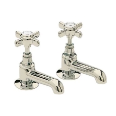 Heritage Dawlish Basin Taps Pair - Vintage Gold