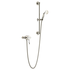 Heritage Glastonbury Exposed Mixer Shower with Shower Kit - Vintage Gold