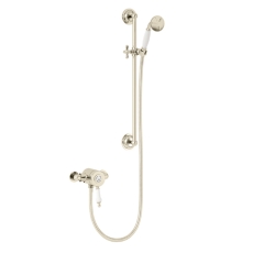 Heritage Glastonbury Exposed Mixer Shower with Shower Kit - Vintage Gold