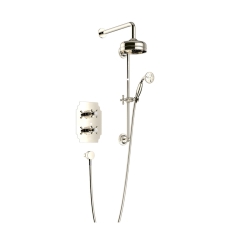 Heritage Hartlebury Dual Concealed Mixer Shower with Shower Kit + Fixed Head - Vintage Gold