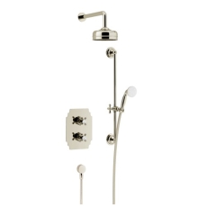 Heritage Hartlebury Dual Concealed Mixer Shower with Shower Kit + Fixed Head - Vintage Gold