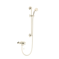 Heritage Hartlebury Exposed Mixer Shower with Shower Kit - Vintage Gold