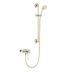Heritage Hartlebury Exposed Mixer Shower with Shower Kit - Vintage Gold