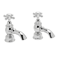 Heritage Hartlebury Bath Taps Pair - Chrome