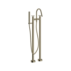 Heritage Salcombe Freestanding Bath Shower Mixer Tap - Brushed Brass