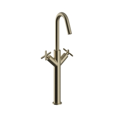 Heritage Salcombe Tall Basin Mixer Tap - Brushed Brass