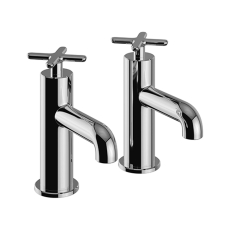 Heritage Salcombe Bath Taps Pair - Chrome