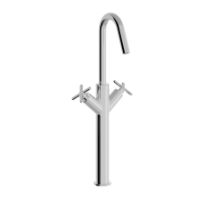 Heritage Salcombe Tall Basin Mixer Tap - Chrome