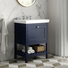 Hudson Reed Bexley 600mm Floor Standing Vanity Unit with Fireclay Basin