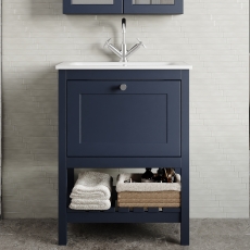 Hudson Reed Bexley 600mm Floor Standing Vanity Unit with Stone Basin