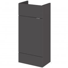 Hudson Reed Fusion Compact Vanity Unit 400mm Wide - Gloss Grey