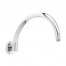 Hudson Reed Curved Wall Mounted Shower Arm 343mm Length - Chrome