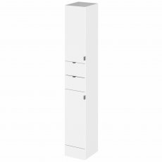 Hudson Reed Fusion Tall Tower Unit 300mm Wide - Gloss White