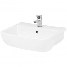 Hudson Reed Fossil Semi Recessed Basin 520mm Wide - 1 Tap Hole