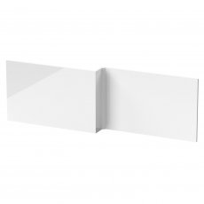 Hudson Reed MDF L-Shaped Front Bath Panel 540mm H x 1700mm W - Gloss White