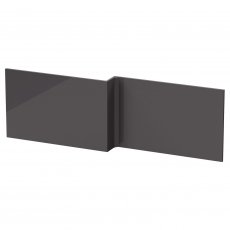 Hudson Reed MFC Square Shower Front Bath Panel 540mm H x 1700mm W - Gloss Grey