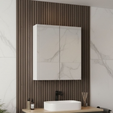 Parade 600mm 2-Door Mirrored Bathroom Cabinet