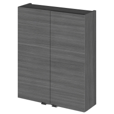 Hudson Reed Fusion Wall Unit 500mm Wide - Anthracite Woodgrain