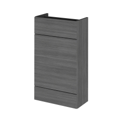 Hudson Reed Fusion Compact WC Unit 500mm Wide - Anthracite Woodgrain