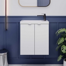 Hudson Reed Fusion Slimline 500mm 2-Door Wall Hung Vanity Unit