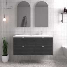 Hudson Reed Fusion Twin 1200mm 4-Drawer Wall Hung Vanity Unit