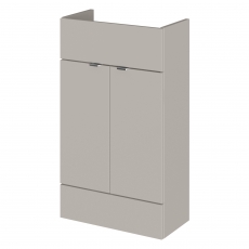Hudson Reed Fusion Compact Vanity Unit 500mm Wide - Pebble Grey