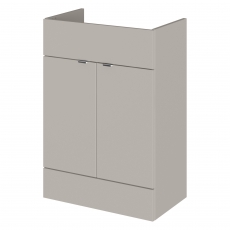 Hudson Reed Fusion Vanity Unit 600mm Wide - Pebble Grey