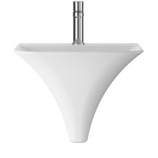 Hudson Reed Grace Wall Hung Cloakroom Basin 460mm Wide - 1 Tap Hole