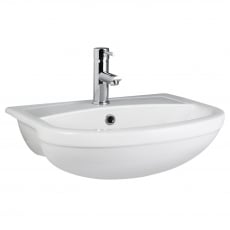 Hudson Reed Harmony Semi Recessed Basin 500mm Wide - 1 Tap Hole