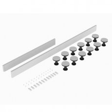 Hudson Reed Tray Leg Set 105mm High for Rectangular and Walk-in Trays for upto 1800mm - Gloss White