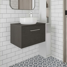 Hudson Reed Juno 600mm 1-Drawer Wall Hung Vanity Unit with Countertop