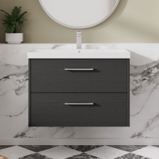 Hudson Reed Juno 800mm 2-Drawer Wall Hung Vanity Unit