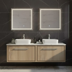 Hudson Reed Lille 1200mm 2-Drawer Wall Hung Vanity Unit with Countertop