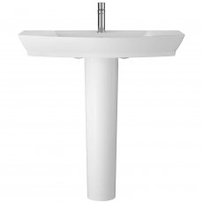 Hudson Reed Maya Basin with Full Pedestal 850mm Wide - 1 Tap Hole
