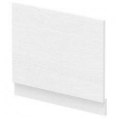 Hudson Reed MFC Straight Bath End Panel and Plinth 560mm H x 700mm W - White Ash
