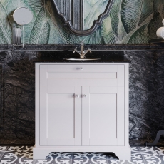 Hudson Reed Old London Marble Top 800mm Floor Standing Vanity Unit