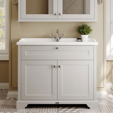 Hudson Reed Old London 1000mm Floor Standing Vanity Unit with Ceramic Basin