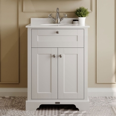 Hudson Reed Old London Marble Top 600mm Floor Standing Vanity Unit