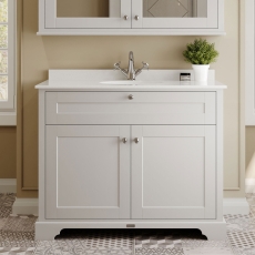 Hudson Reed Old London Marble Top 1000mm Floor Standing Vanity Unit