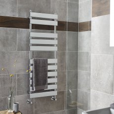 Piazza Flat Panel Designer Heated Towel Rail
